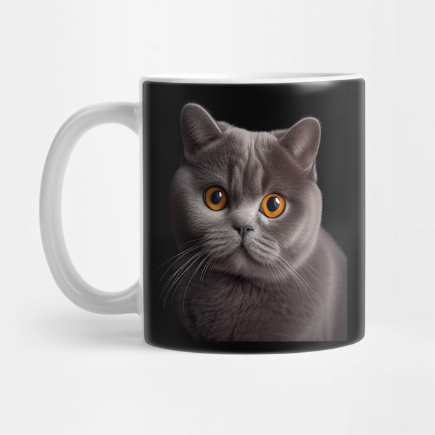 British Shorthair Cat - A Sweet Gift Idea For All Cat Lovers And Cat Moms by PD-Store